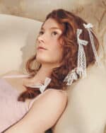 Heart Lace Bow Hairpins - Image 2