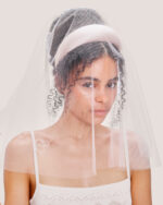 Hand Embroidered Heart Veil - Image 4