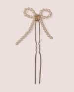 Pearl Bow Hairpin - Image 3